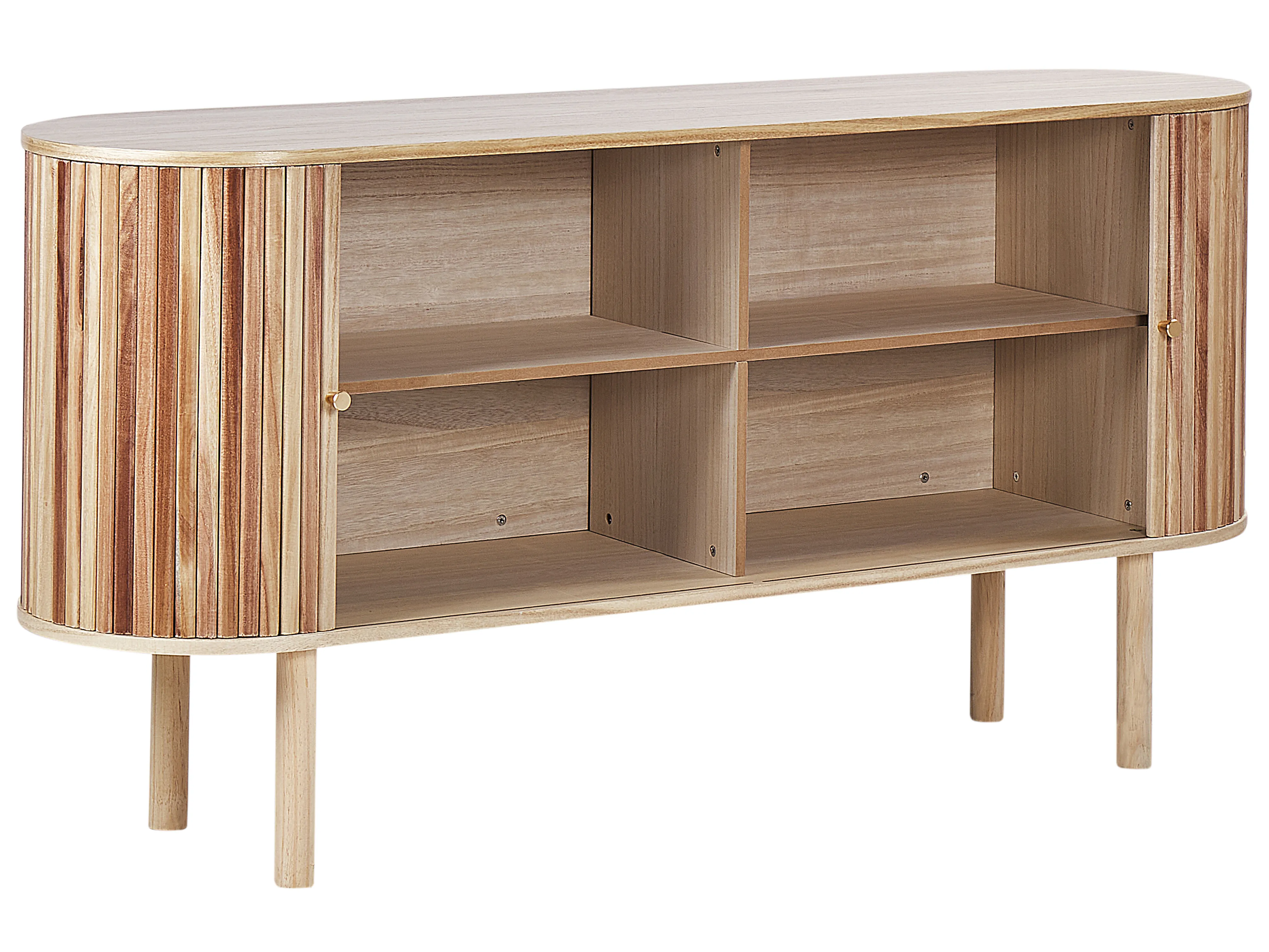 Kast MANARA Paulowniahout Lichtbruin