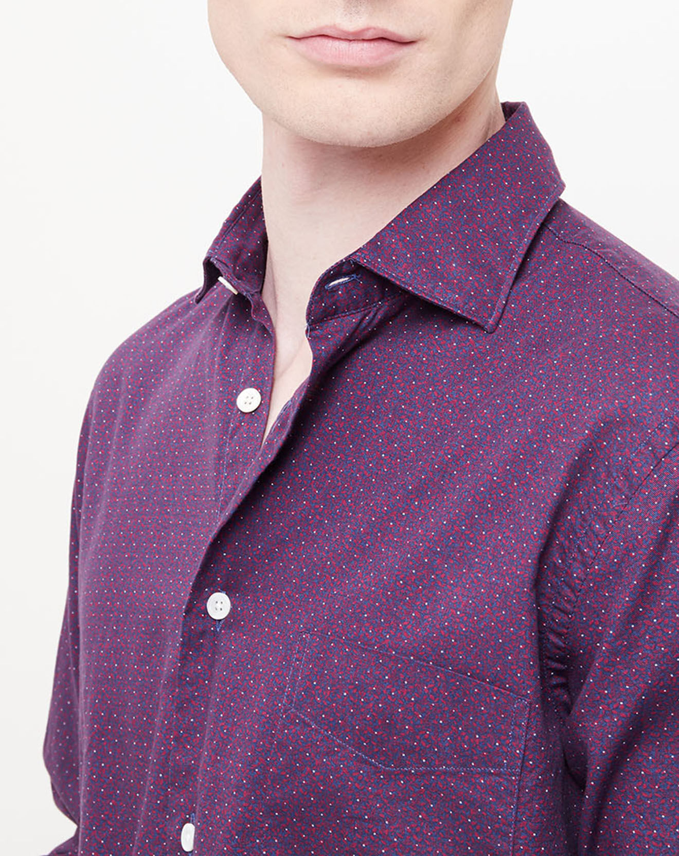 Hartford Chemise Regular Penn imprimée violette
