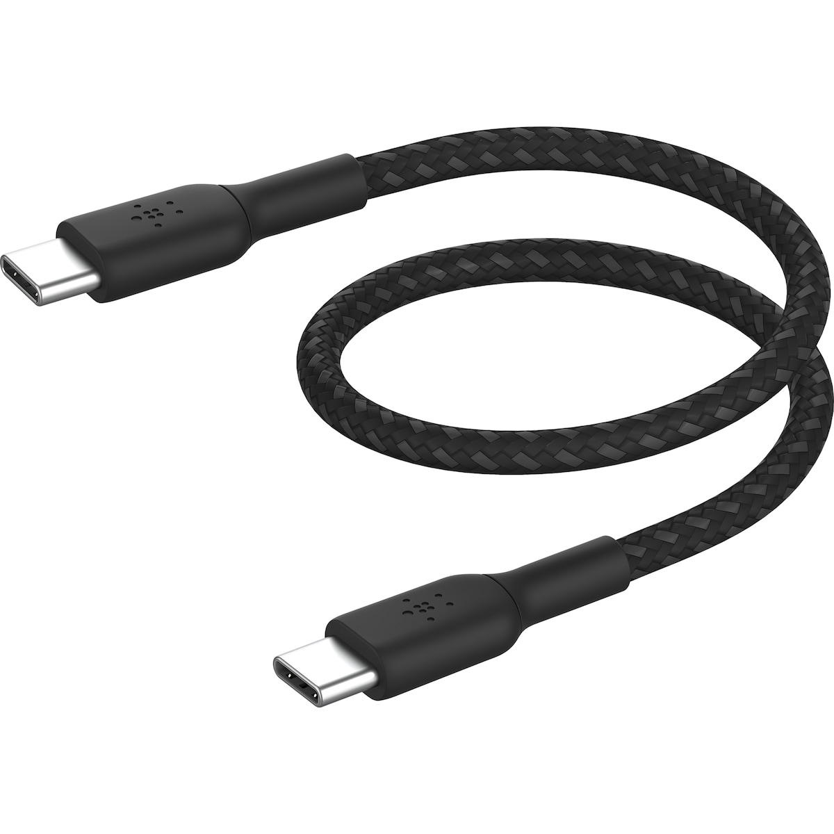 Belkin BoostCharge USB-C til USB-C flettet kabel 15 cm (sort)