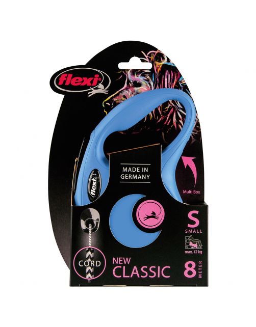 Flexi Rollijn Classic Koord S Blauw - Hondenriem