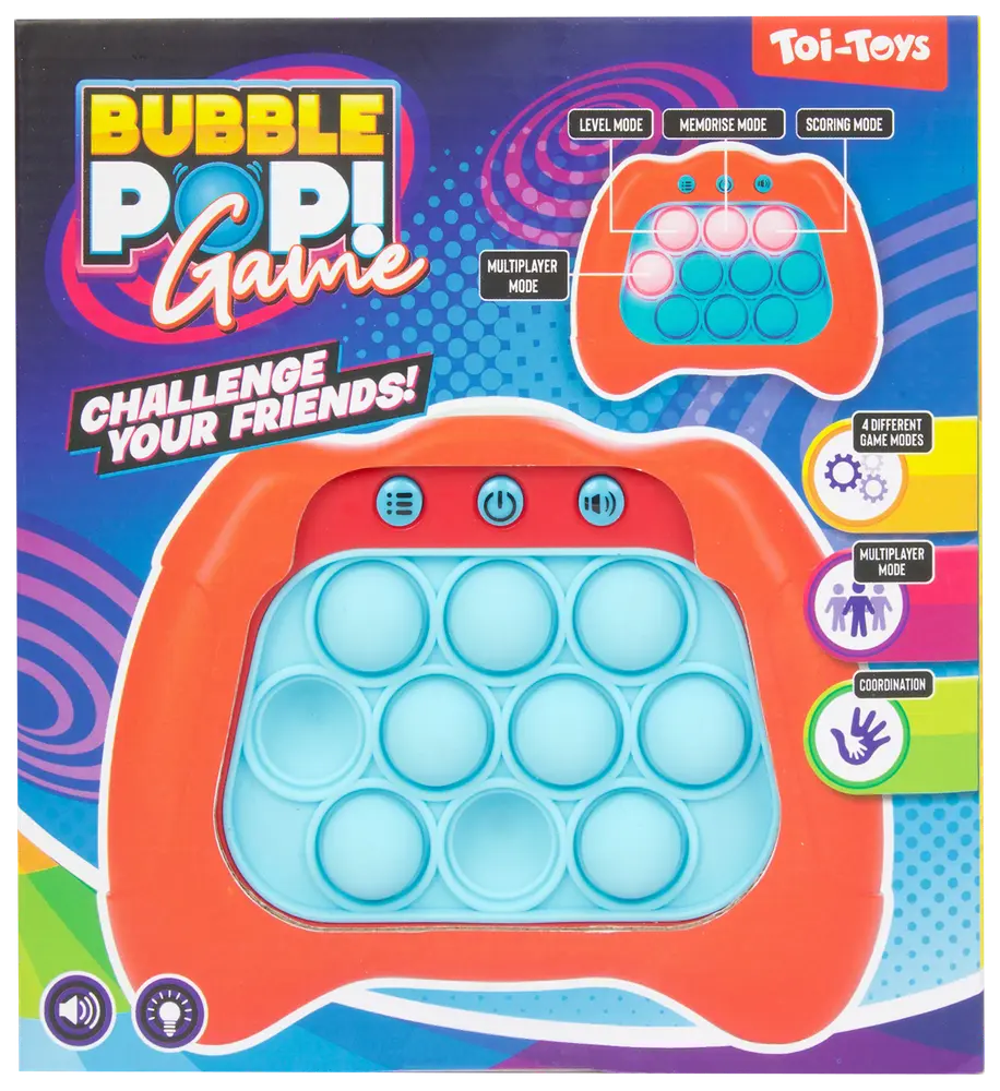 Bubble pop reaktionsspil - assorterede farver