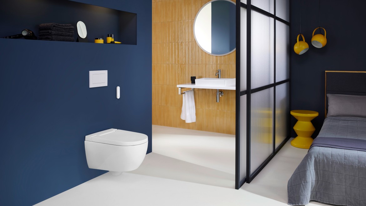 Geberit UP320 toiletset met Geberit Aquaclean Alba douche wc