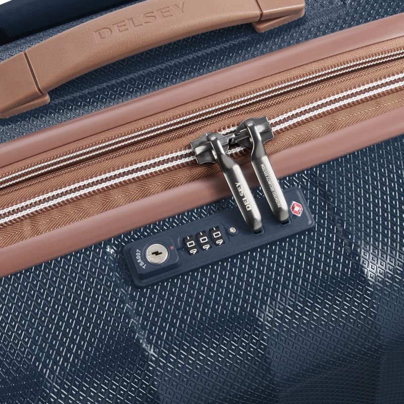 Valise cabine rigide St-Tropez Slim 55 cm Marine