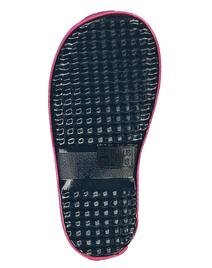 Gummistiefel MARGERITEN in dunkelblau/pink