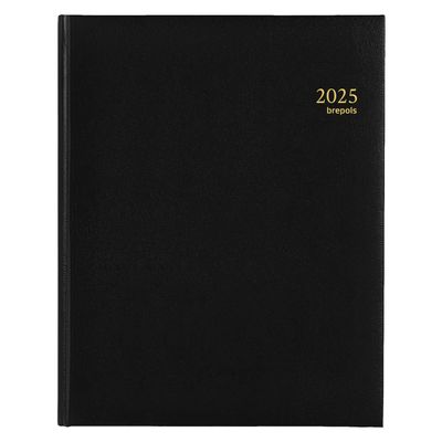 Agenda Lima Concorde - 1 semaine sur 2 pages - 21 x 27 cm - noir - Brepols