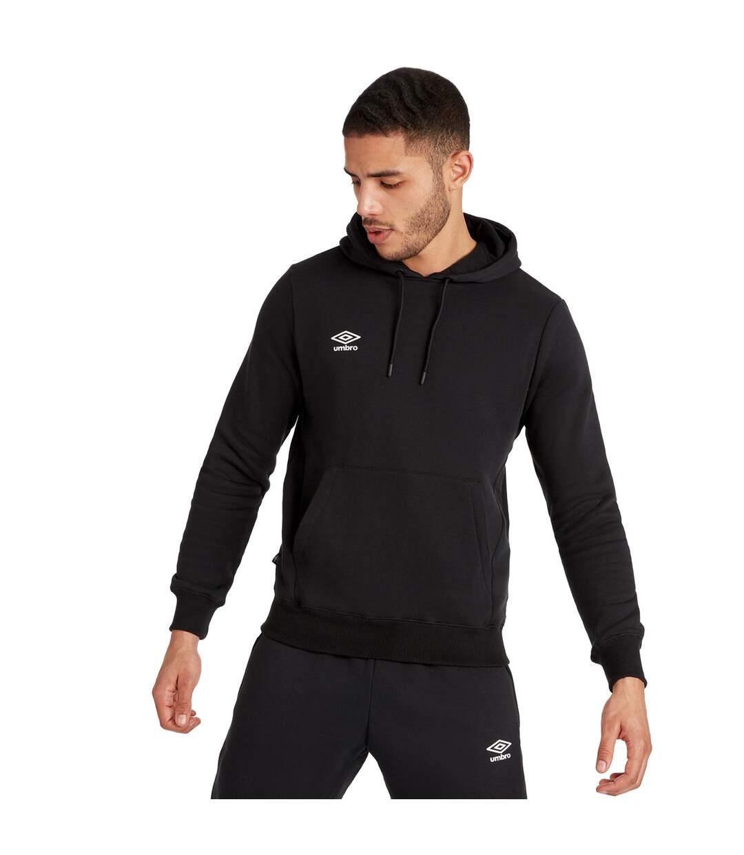 Umbro - Sweat à capuche CLUB LEISURE - Homme (Noir / Blanc) - UTUO288