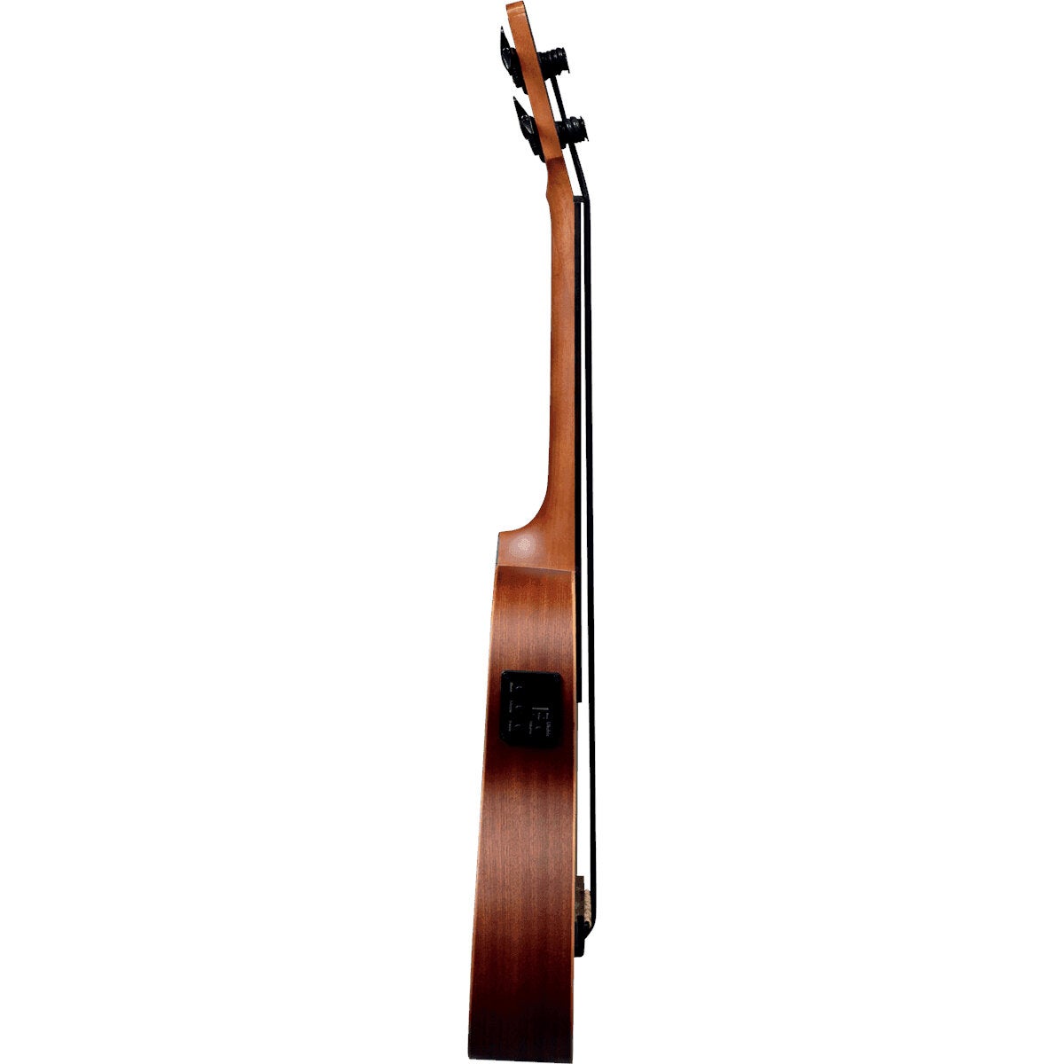 LAG Guitars Tiki Uku TKB150FCE Fretless Tiki Bass fretloze elektrisch-akoestische bas-ukelele met gigbag