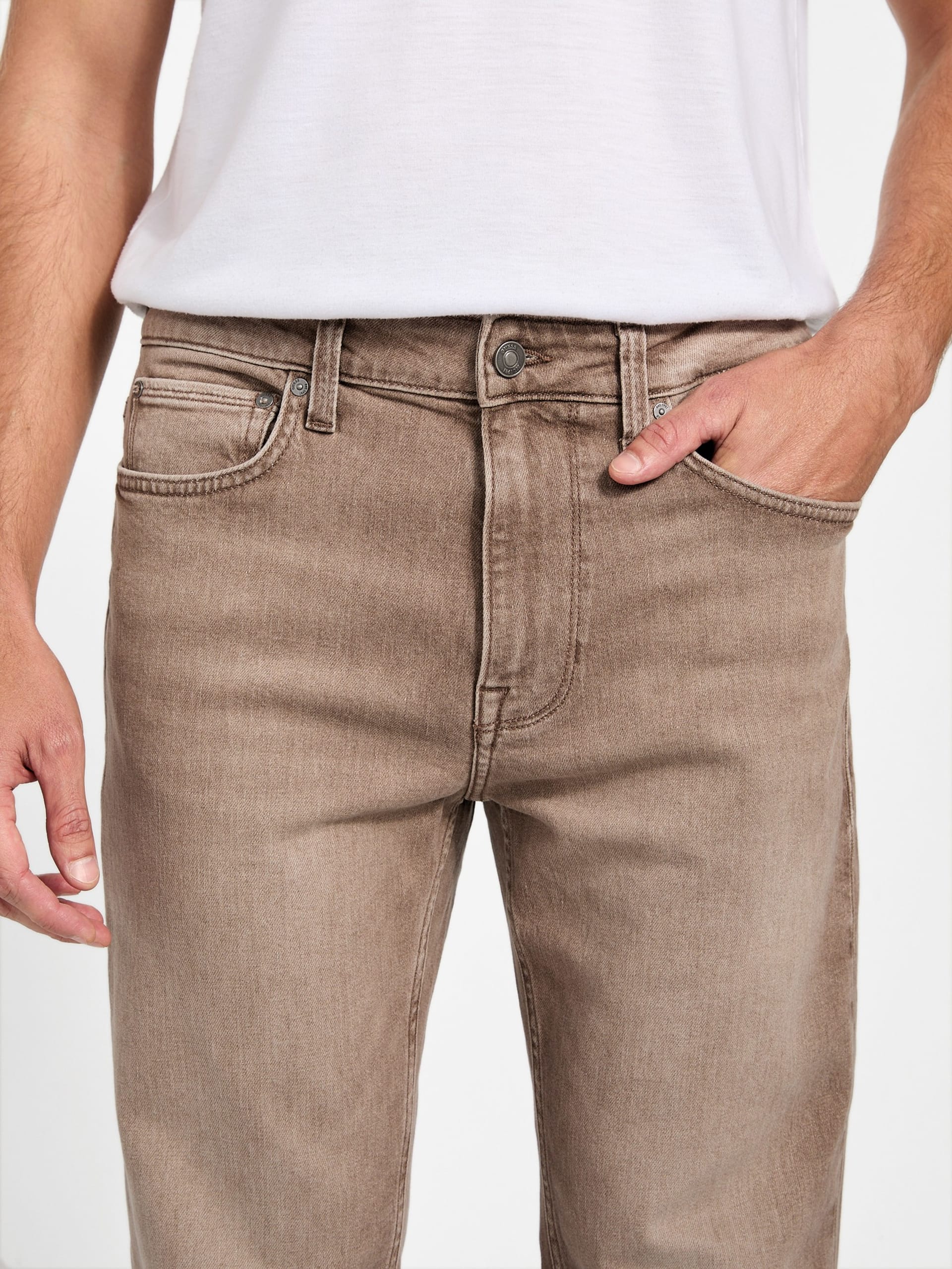 Calça jeans reta Eco Mason de corte regular