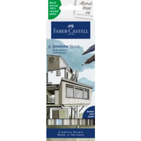 Faber-Castell Sketch Marker Gofa 6er Etui Architektur