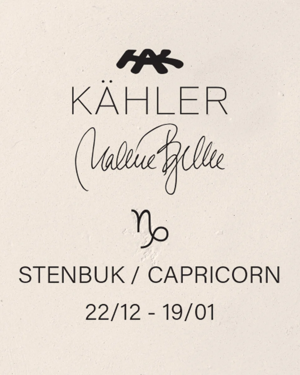 Kähler  Astro Stenbuk, hvid - H25 cm.