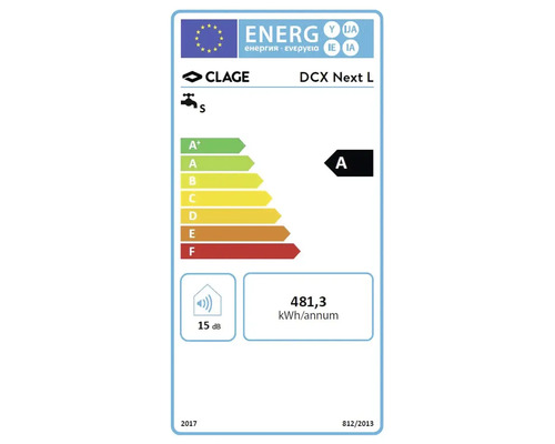 Comfort doorstroomverwarmer Clage DCX Next L elektronisch 18 | 21 | 24 | 27 kW
