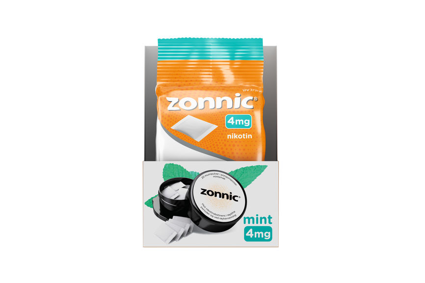 Zonnic munnpulver med mintsmak 4 mg