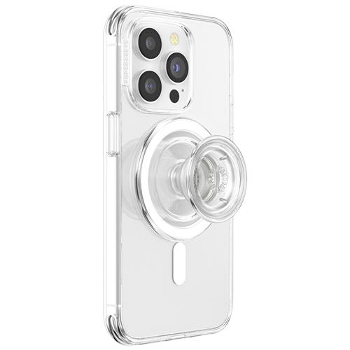 PopGrip MagSafe Round Finger Griff Halterung (Austauschbarer Top) für Apple iPhone (806827) - Clear