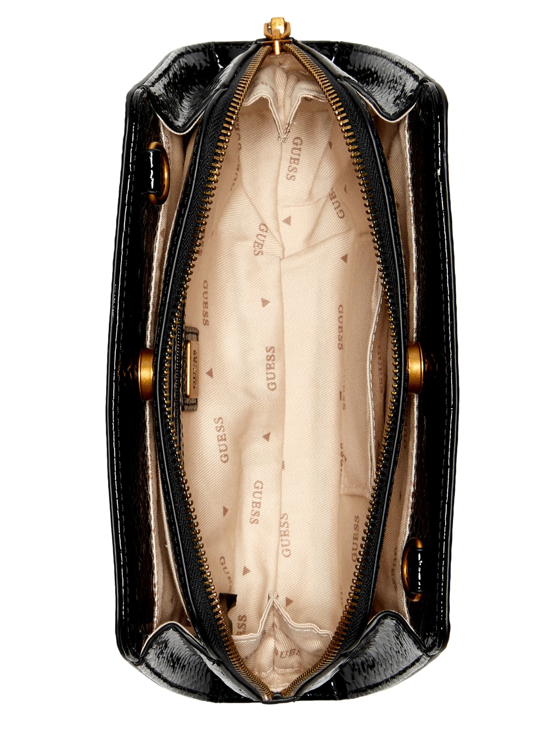 Bolsa transversal Georgina com zíper superior