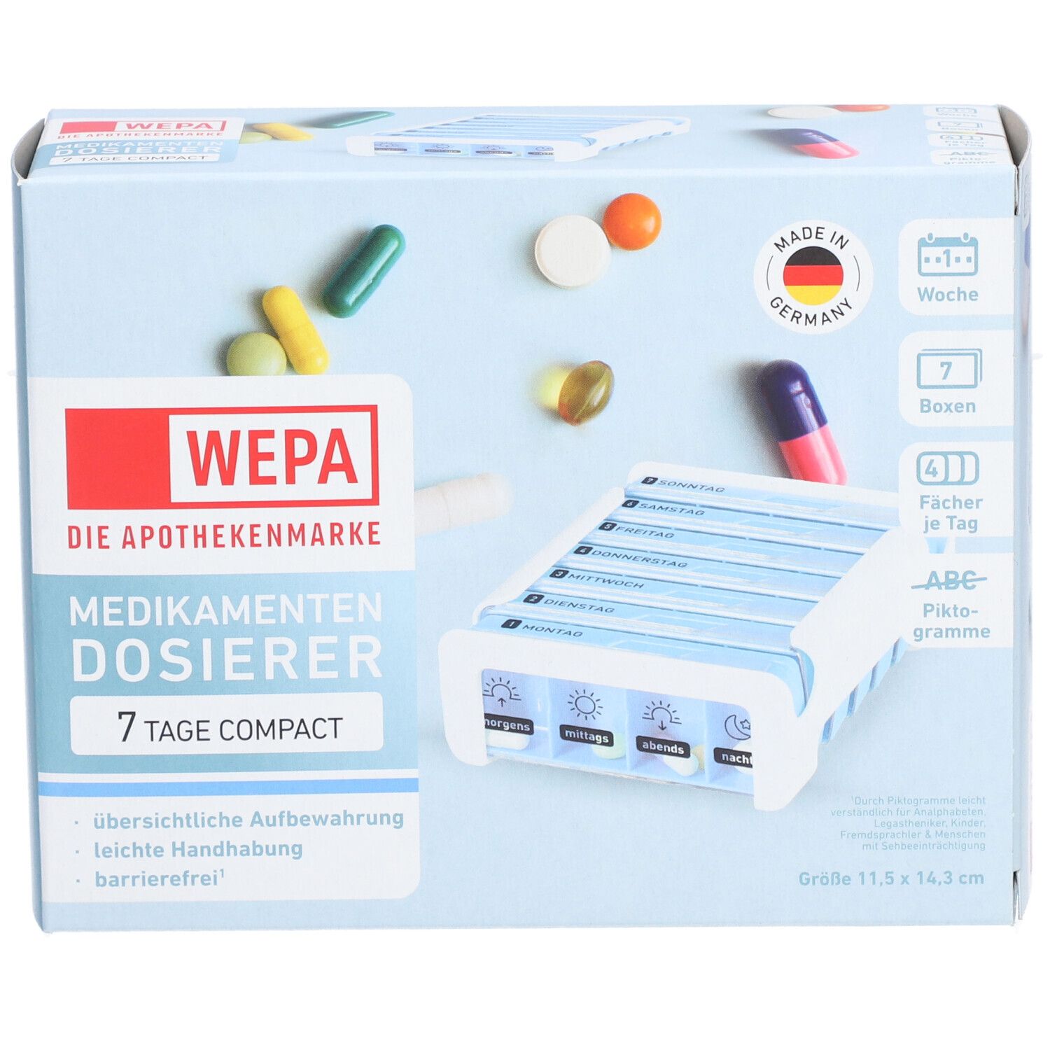 WEPA 7 Tage Compact Wochenmagazin weiß/blau
