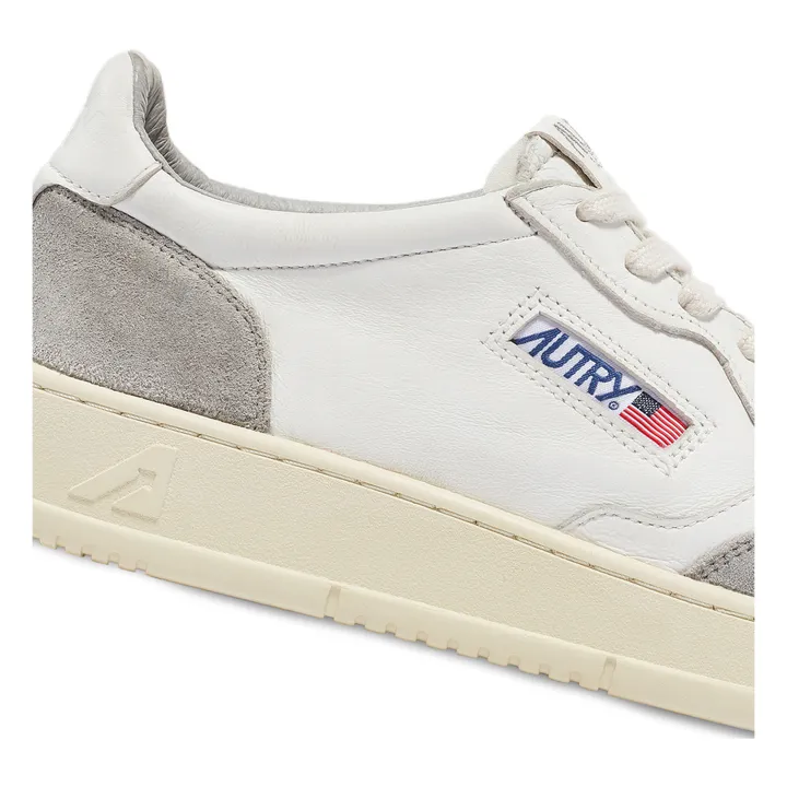 Autry Baskets Medalist Low Cuir de Chèvre/Suede | Gris