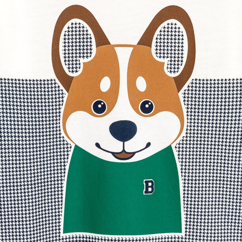 T-shirt colorblock animal marron bébé garçon