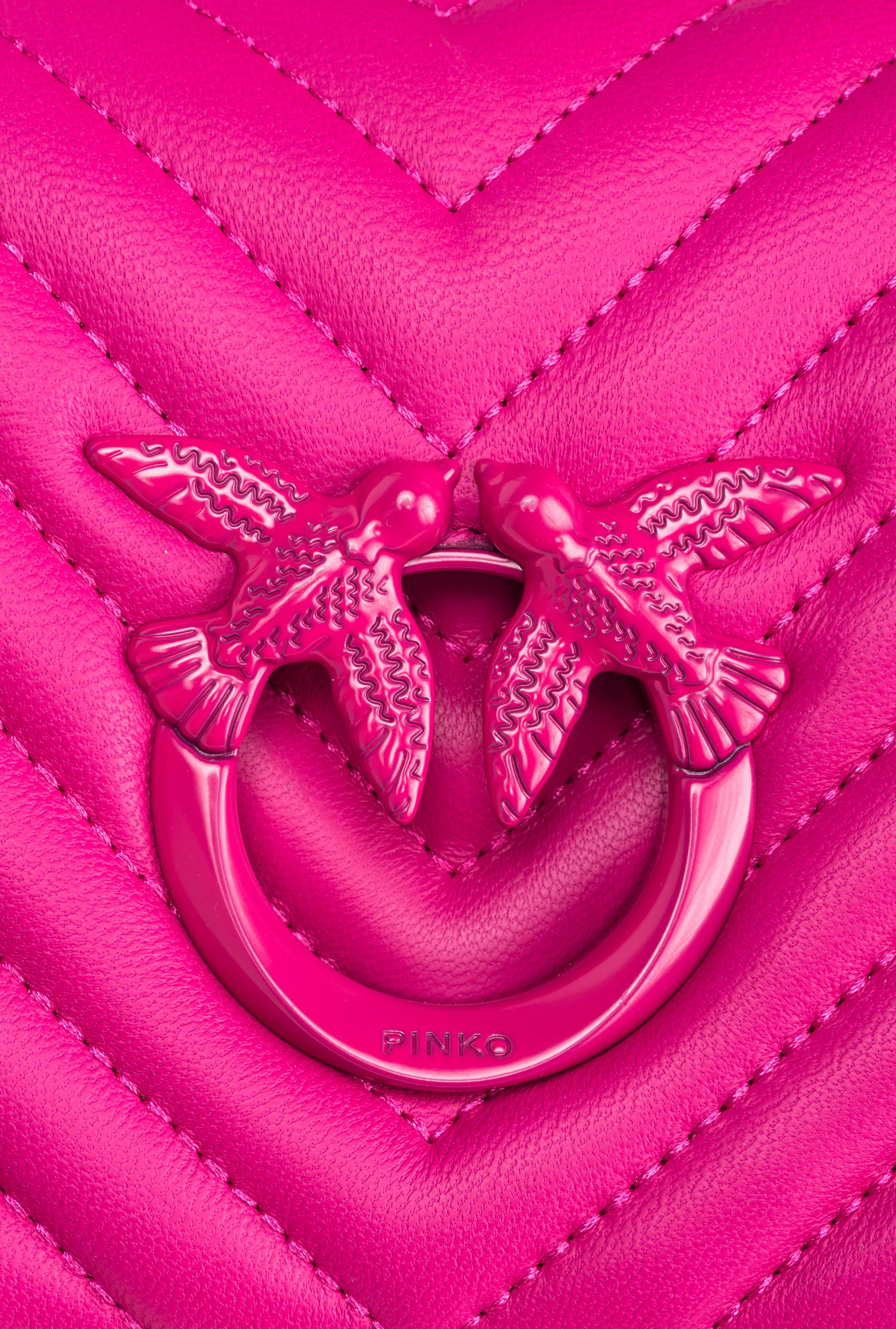 Mini love bag click color block | Rose
