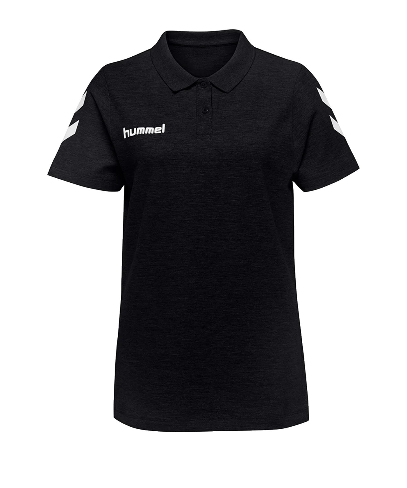 Hummel Cotton Poloshirt Damen Schwarz F2001