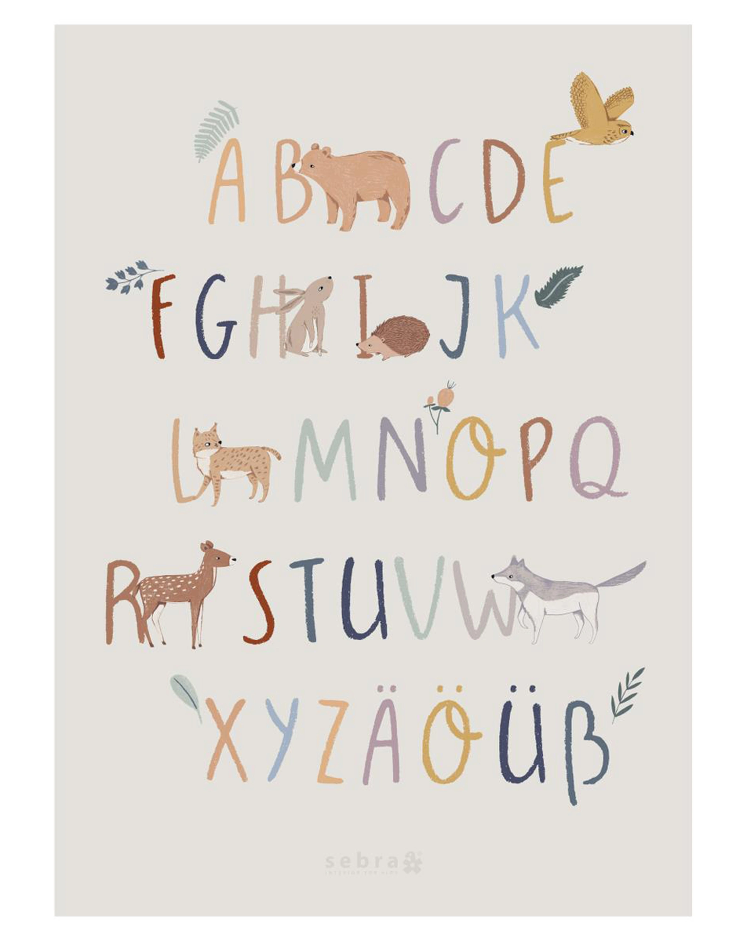 Poster NIGHTFALL - DEUTSCH ALPHABET (50x70)