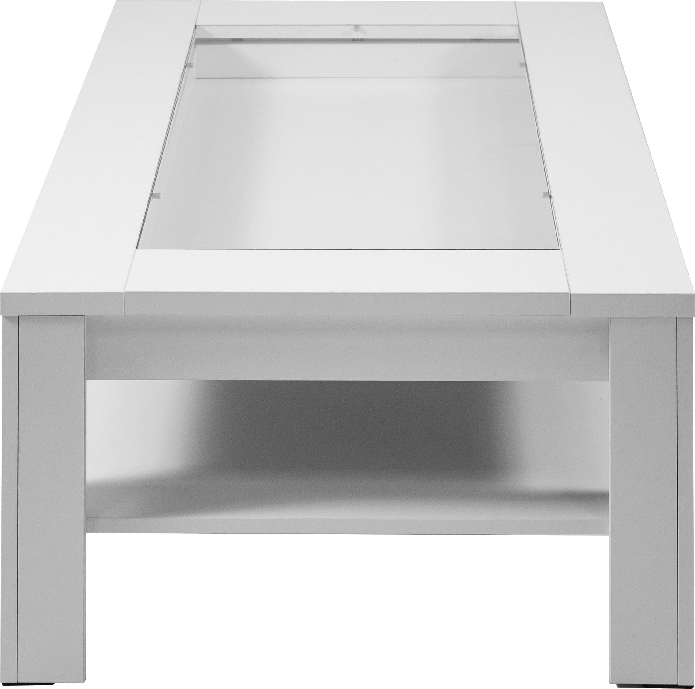 byLIVING Couchtisch »Ralph« Breite 110 cm, mit Glaseinsatz und Schubkasten
