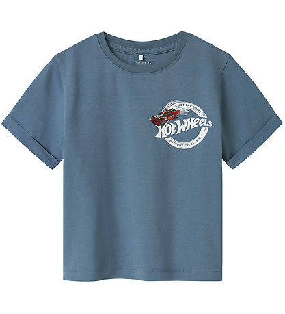 Name It T-Shirt - NmmAtreus - Hot Wheels - Blue Mirage