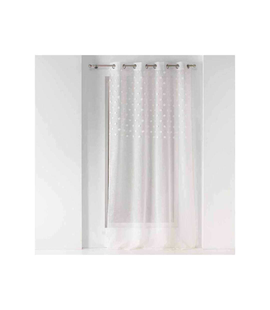 Rideau Voilage à Œillets Mélusine 140x240cm Blanc