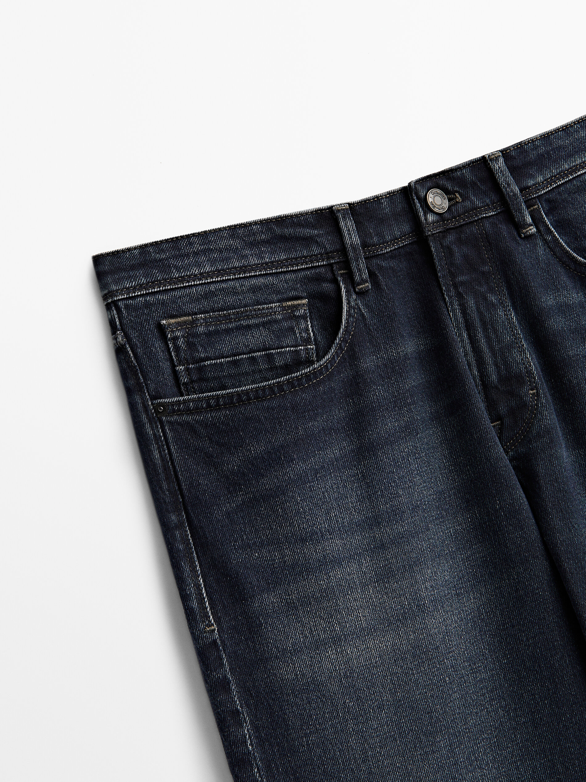 Calça vaquero com corte afunilado - INDIGO