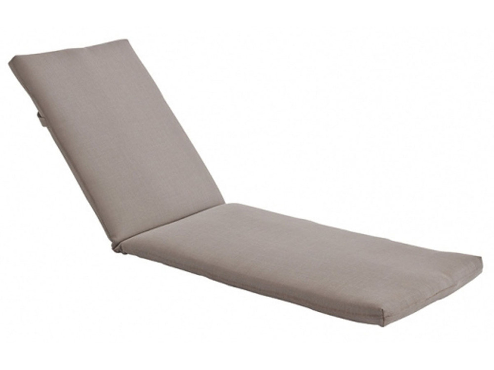 Coussin pour bain de soleil en bois exotique - gris