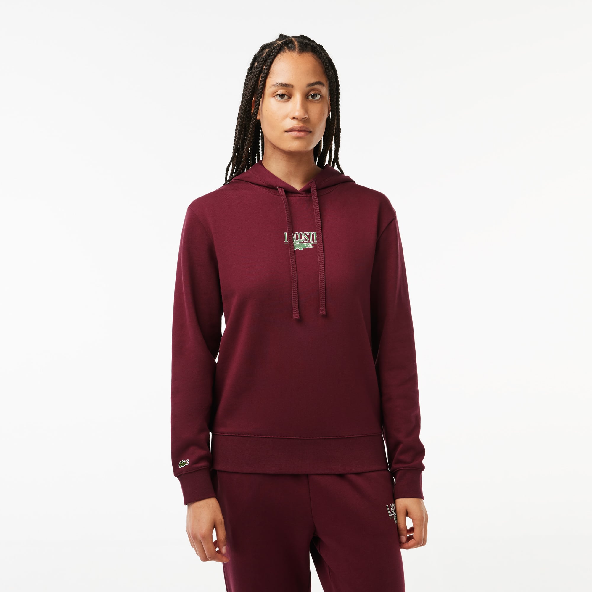 Sweatshirt à capuche Jogger imprimé Lacoste Sweatshirts - Rouge - Lacoste - Femme
