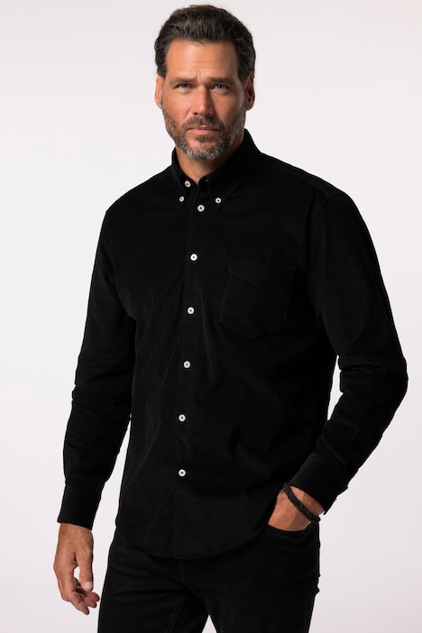 JP 1880 Cordhemd, Langarm, Buttondown-Kragen, Modern Fit, bis 8 XL