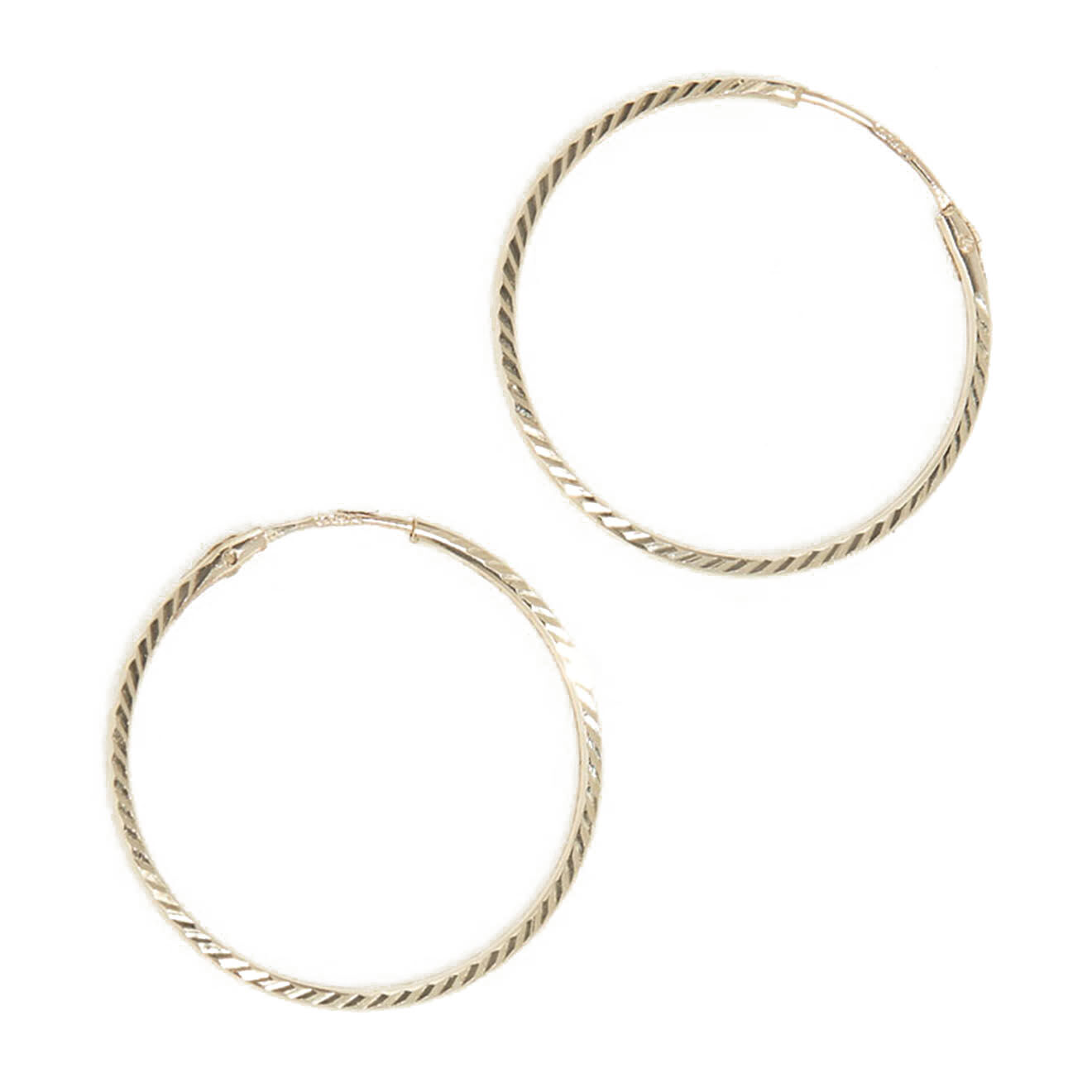 Instant d'Or Boucles d'oreilles Créoles Twistées or jaune
