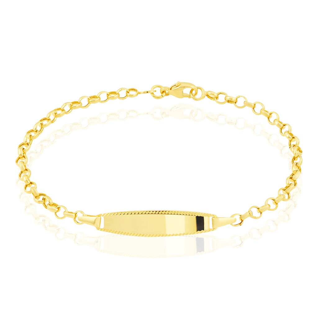 Bracelet Identité Or Jaune