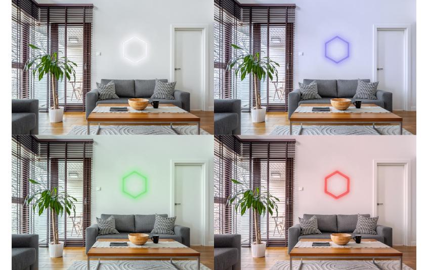 Starterset SMART Lines, 5 x 3W, RGBW<br>Smartes RGBW Lichtsystem mit kreativen Gestaltungsmöglichkeiten