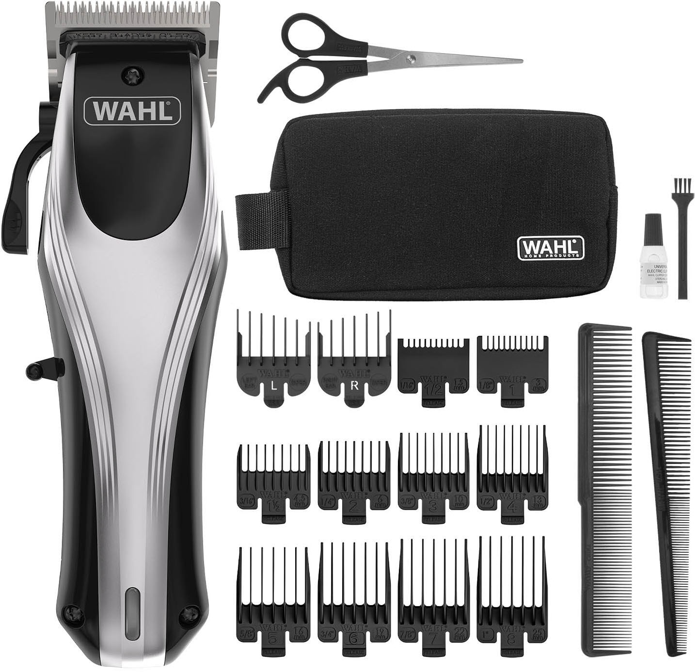 Wahl Haarschneider »Rapid Clip« 13 Aufsätze Schnellgleitende Klinge, Einstellbarer Verstellhebel, Leichtes Design