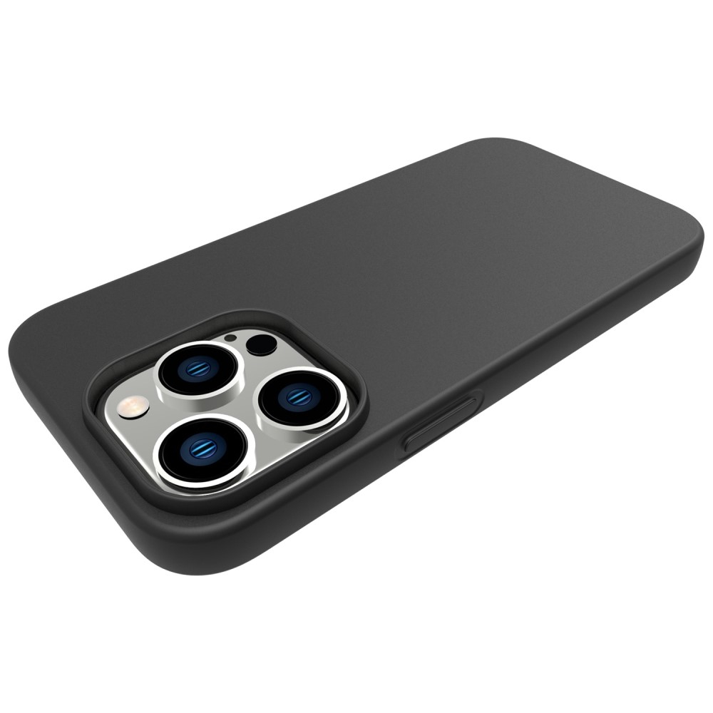 iPhone 14 Pro Gummi Case Hülle Matt - Schwarz
