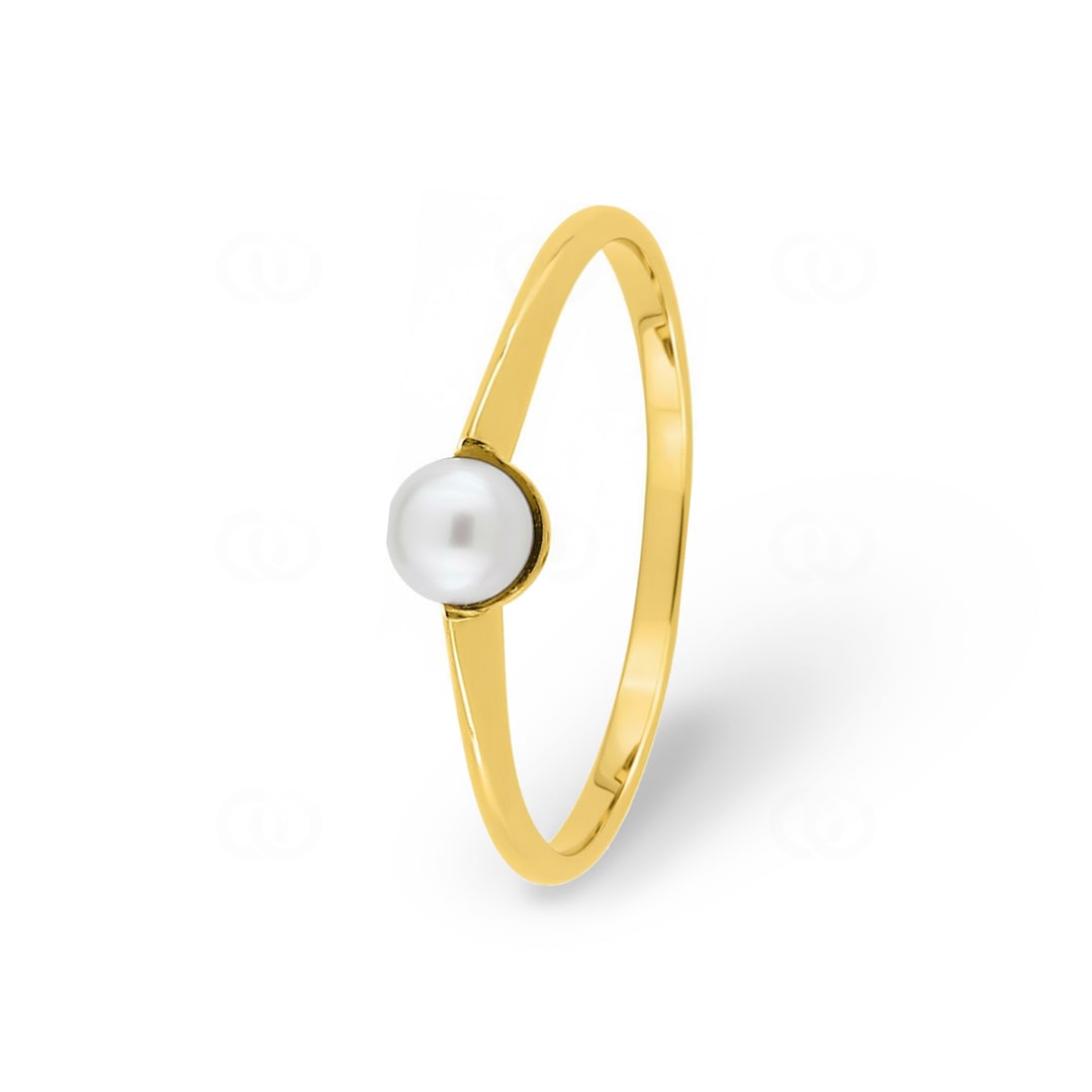 Ring 750/18 K Gelbgold mit Süsswasserzuchtperle Ø 4mm