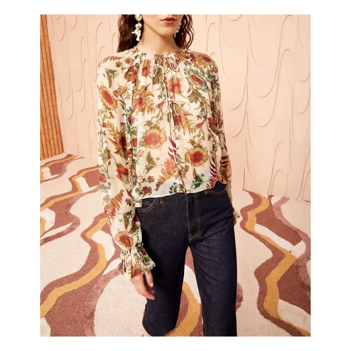 Ulla Johnson Blouse Bernadette Soie | Rose pâle