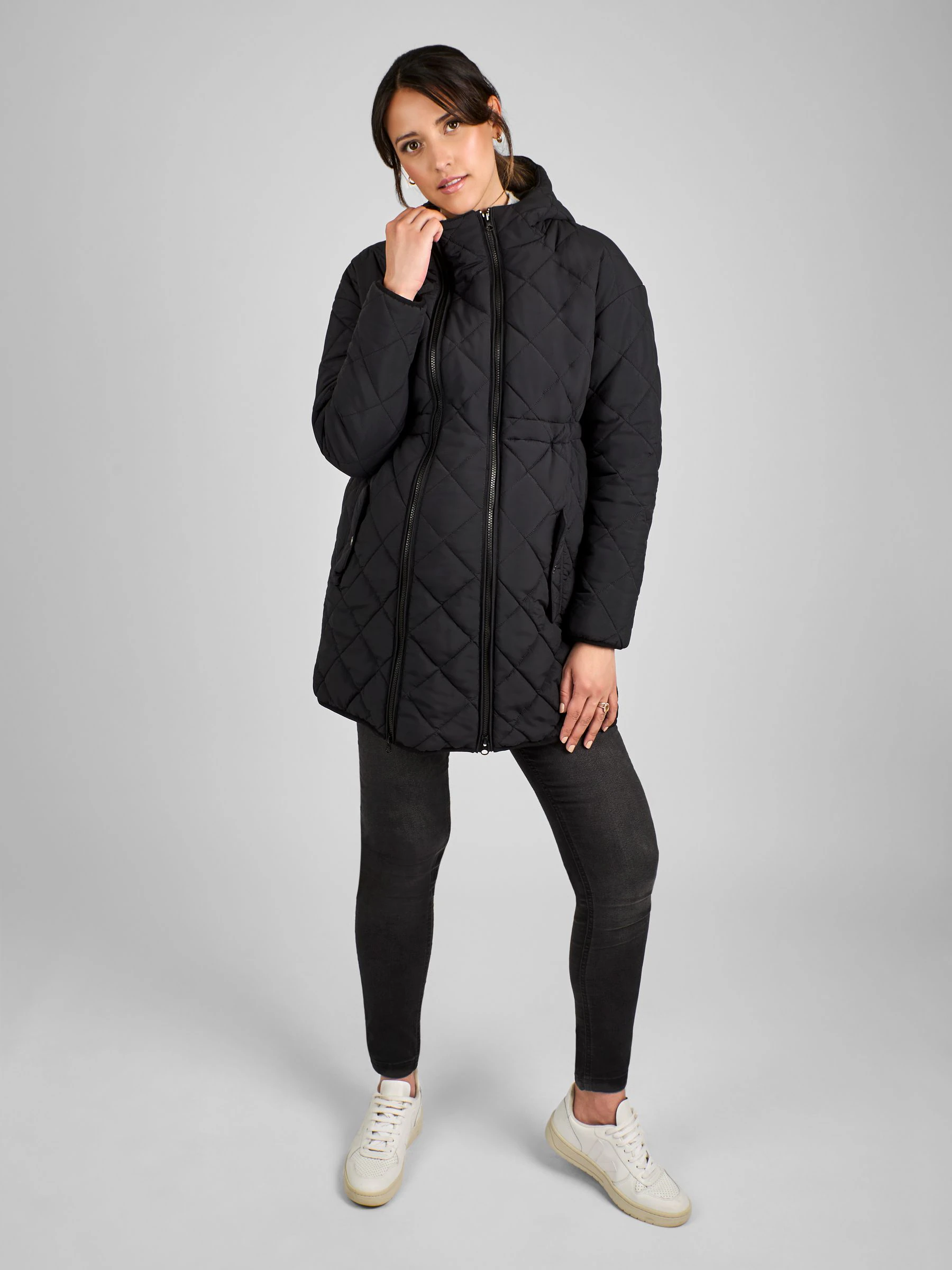 JoJo Maman Bébé 2-In-1 Maternity Quilted Jacket