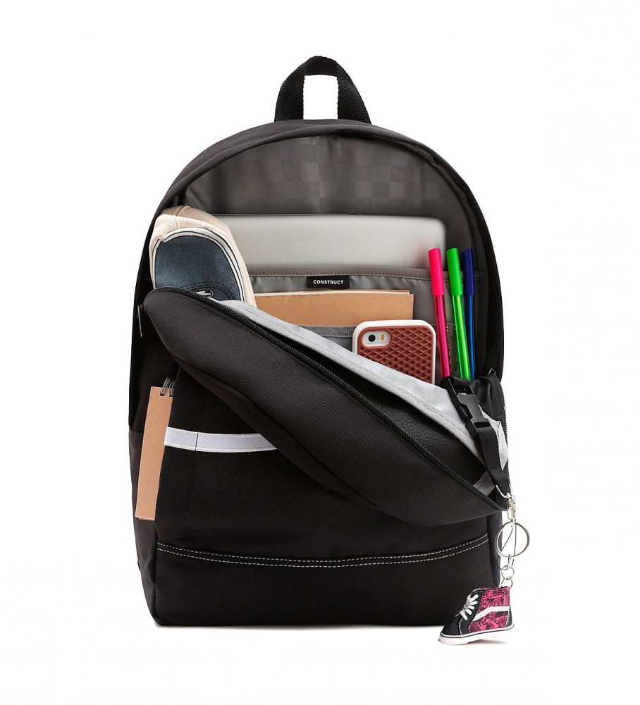 Mochila escolar Vans Construct preta