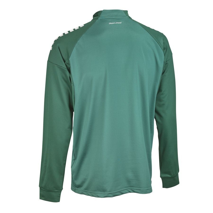 Select Maillot d'Entraînement 1/2 Zip Espagne V25 - Vert/Blanc Enfant