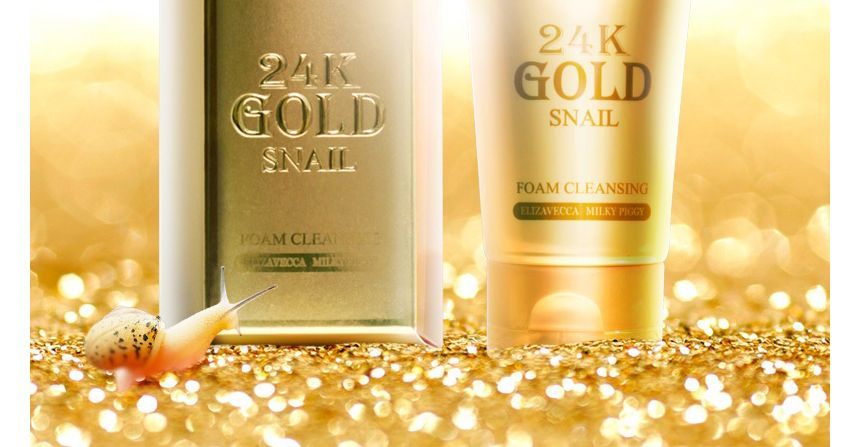 Elizavecca - Milky Piggy 24K Gold Snail Foam Cleansing 180ml