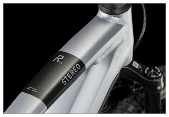 VTT Électrique Tout-Suspendu Cube Stereo Hybrid 120 Race 625 Shimano Deore/XT 12V 625 Wh 27.5'' Argent Polar