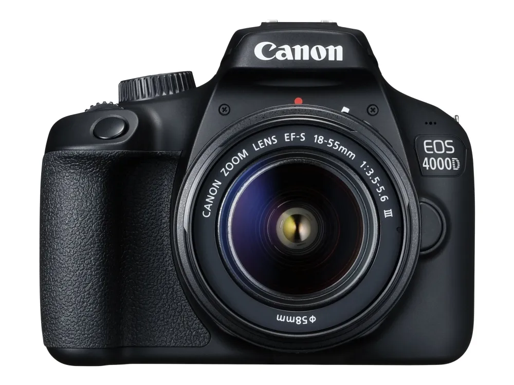 Canon EOS 4000D - Digitalkamera - SLR - 18.0 MP - APS-C - 1080 p / 30 fps - Wi-Fi - svart (Only Body, no lens)