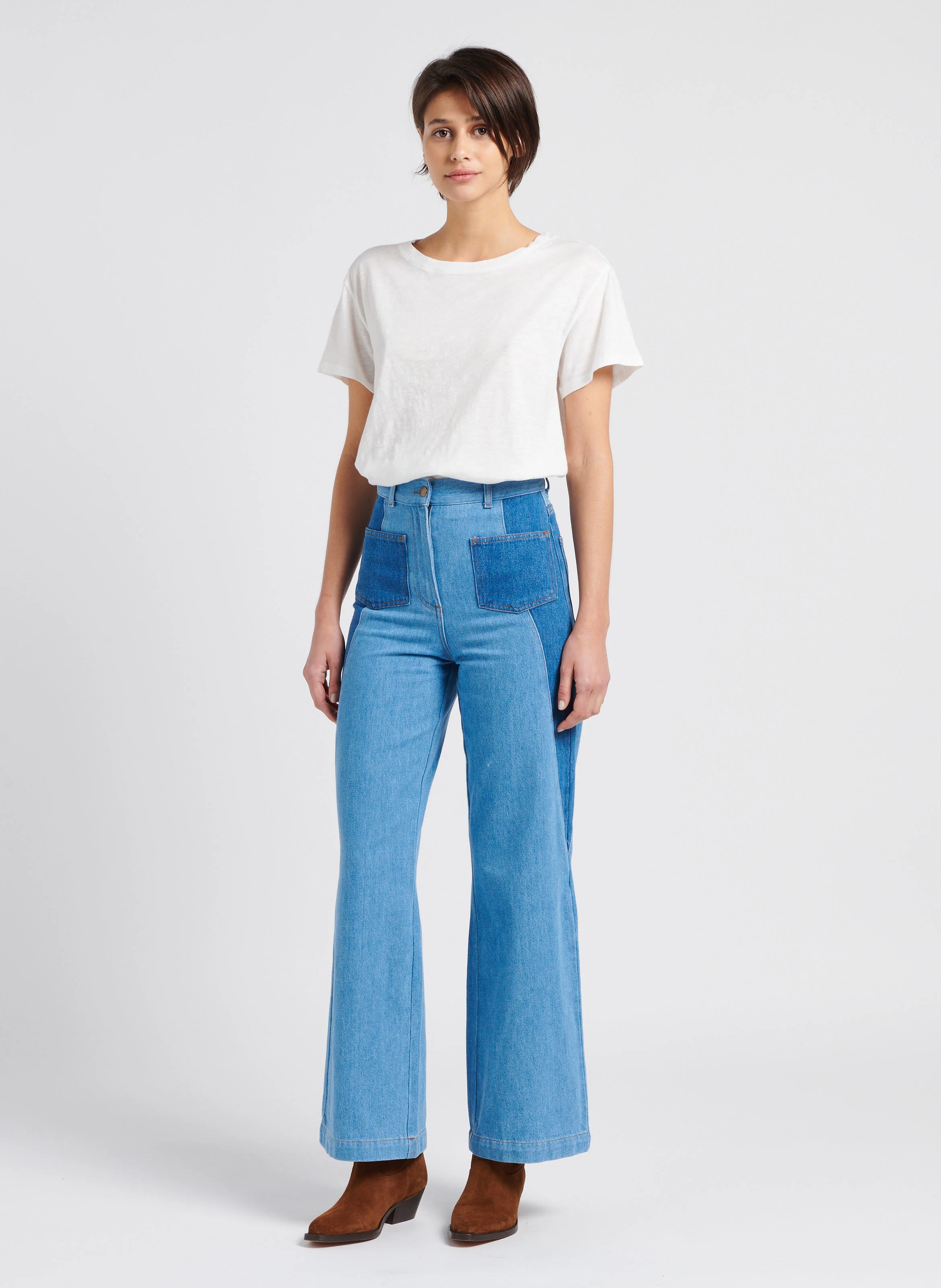 NANA - Jean large taille haute | Bleu