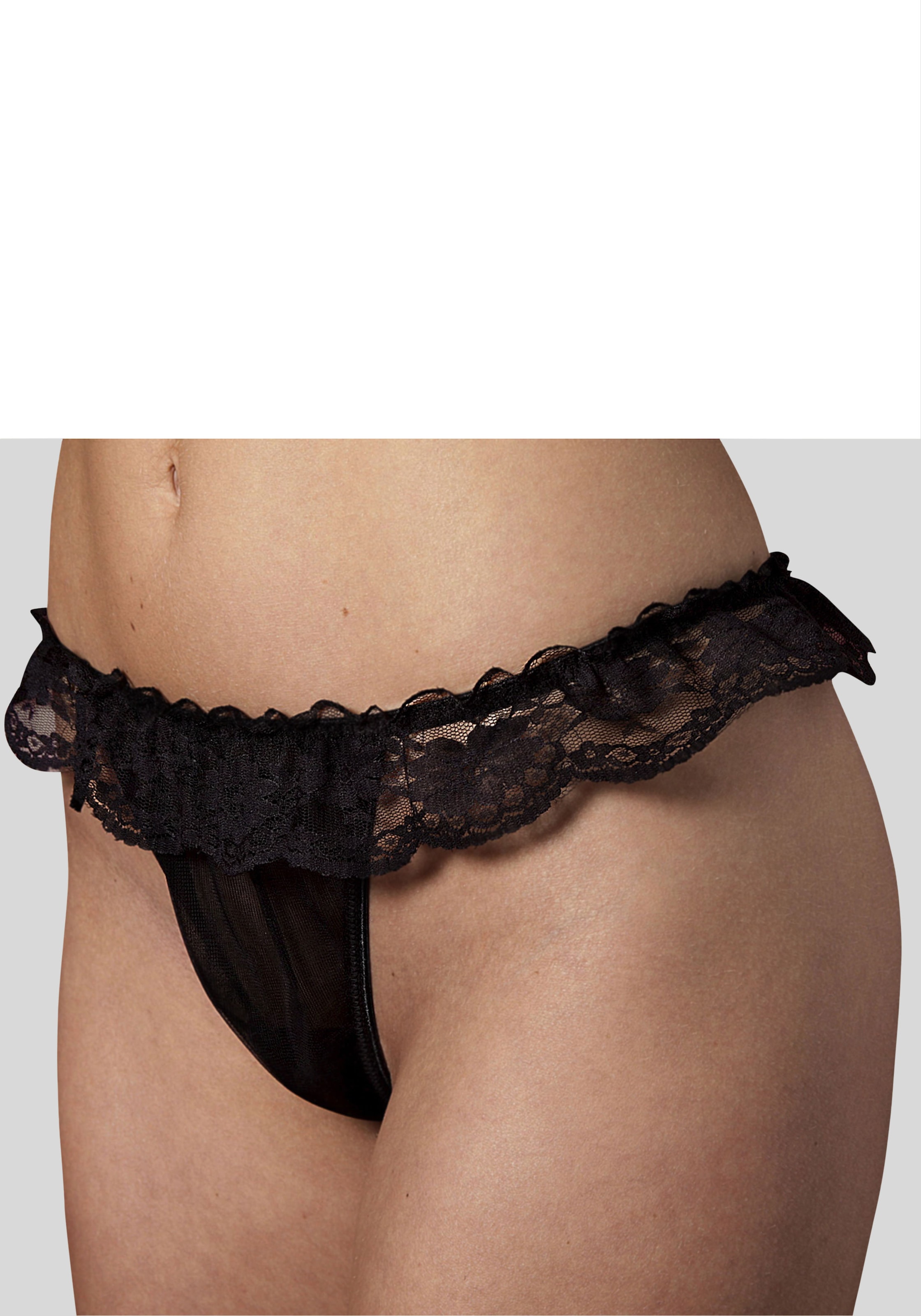 petite fleur gold String , mit Spitze