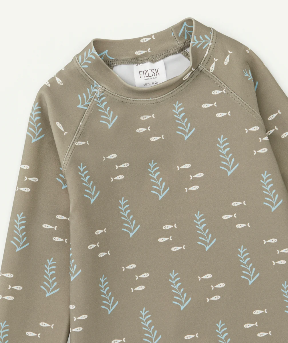 FRESKT-SHIRT ANTI UV OCEAN KAKI