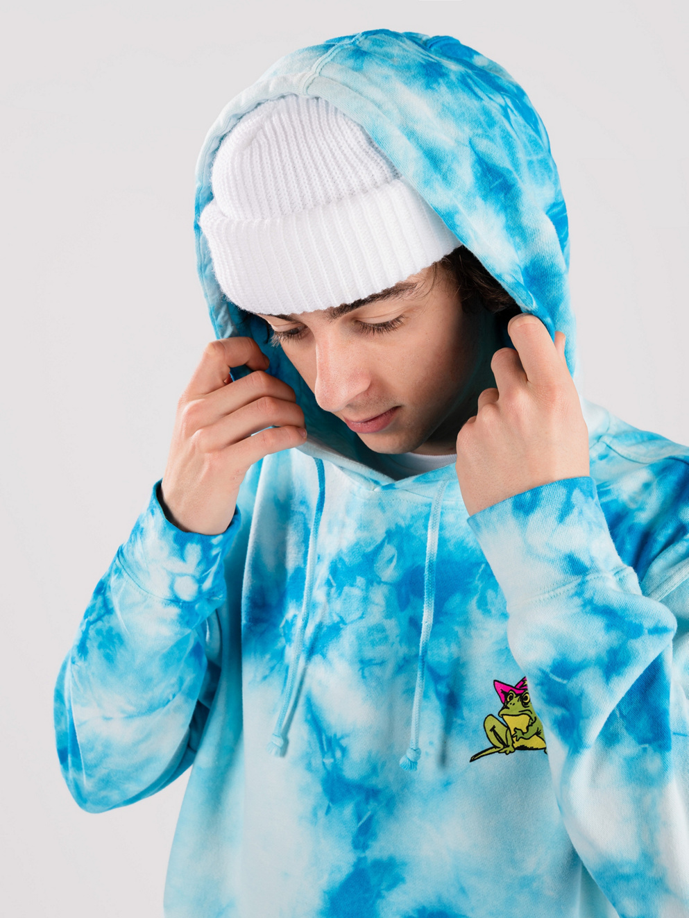 A.LAB Frog Wizard Hoodie blue wash