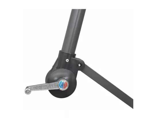 Parasol suspendu Blanc 3 m Aluminium