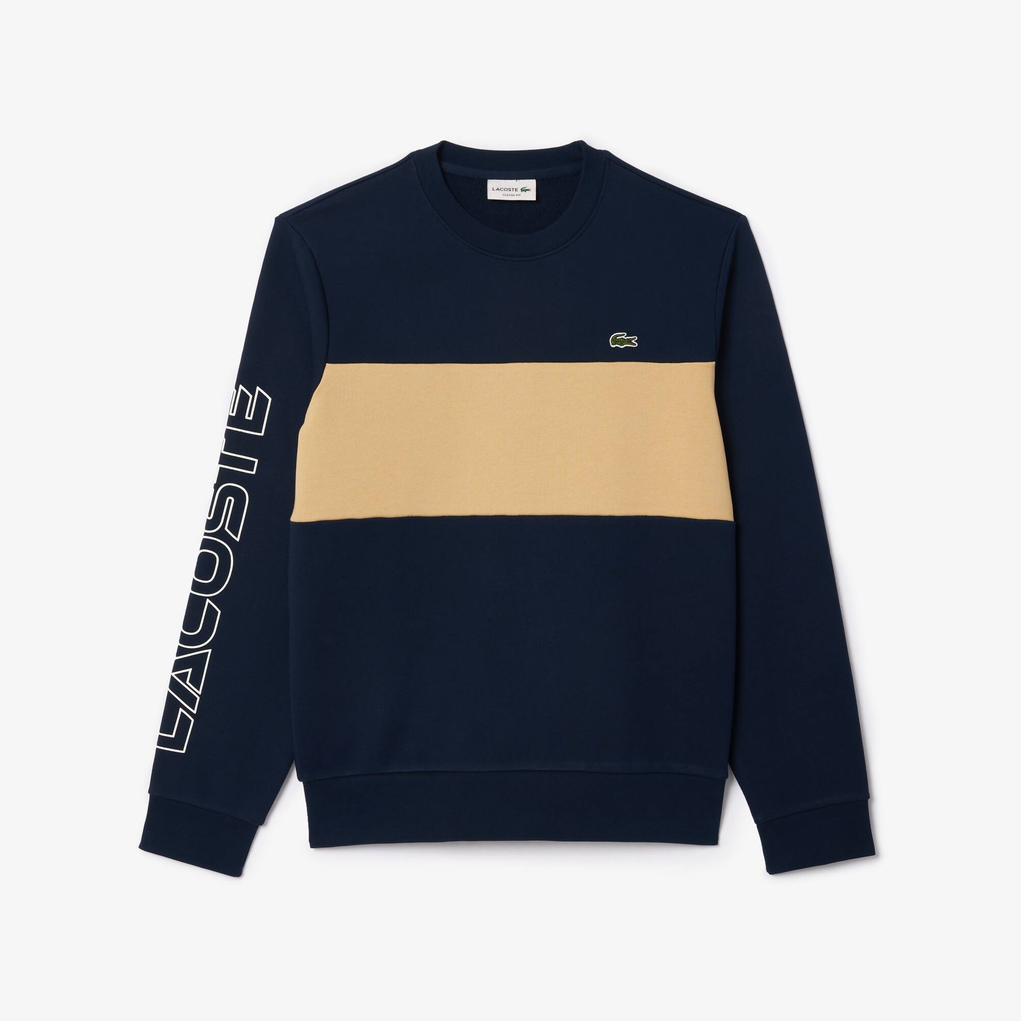 Jogger Colourblock-Sweatshirt mit 3D Aufdruck Sweatshirts - Blau - Lacoste - Herren